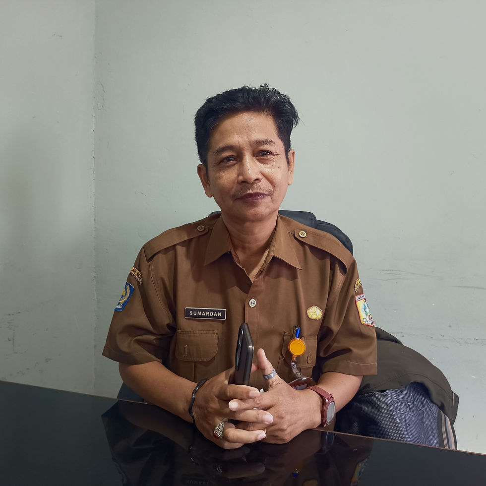 Poto Istimewa : Sumardan Kepala Bidang Penempatan dan Perluasan Kesempatan Kerja (P2K2) Disnakertrans Lombok Timur.