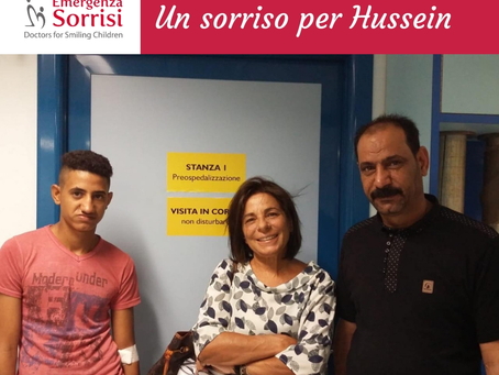 HUSSEIN E’ IN ITALIA: UN NUOVO PICCOLO GRANDE MIRACOLO PER EMERGENZA SORRISI! OGGI L’INTERVENT