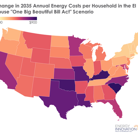 Assessing Impacts Of “One Big Beautiful Bill Act” On U.S. Energy Costs, Jobs, Health, Emissions