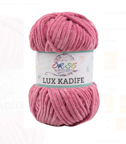 Küçük resim: Ör-Se Lüx Kadife (33118-33137 Numara Arası)