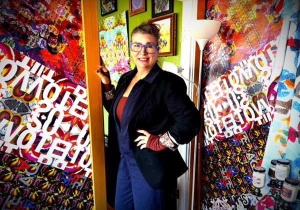 Amy Critchett in her studio
