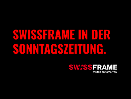 📰 Swissframe in der SonntagsZeitung – ein starkes Zeichen für den Wandel in der Bauwirtschaft 💬