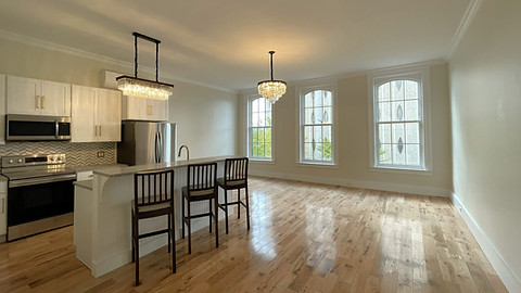 Kitchen and Living Room