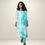 Thumbnail: Elegant Chanderi Batik Kurti Set Straight fit, featuring traditional batik print, lightweight comfortable fabric for festive