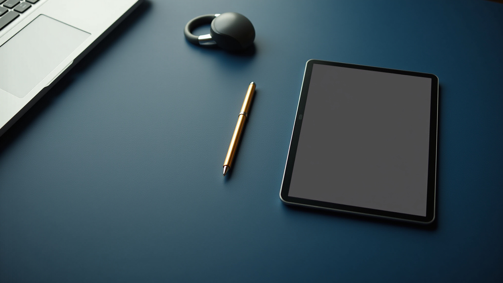 Notebook and pen on a desk for business planning