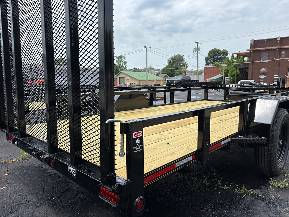 Thumbnail: Utility Trailer 6.4' x 14' Single Axle w/Toolbox