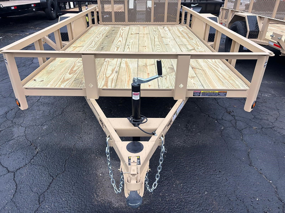 Thumbnail: Utility Trailer 6.4' x 12' Dovetail Single Axle