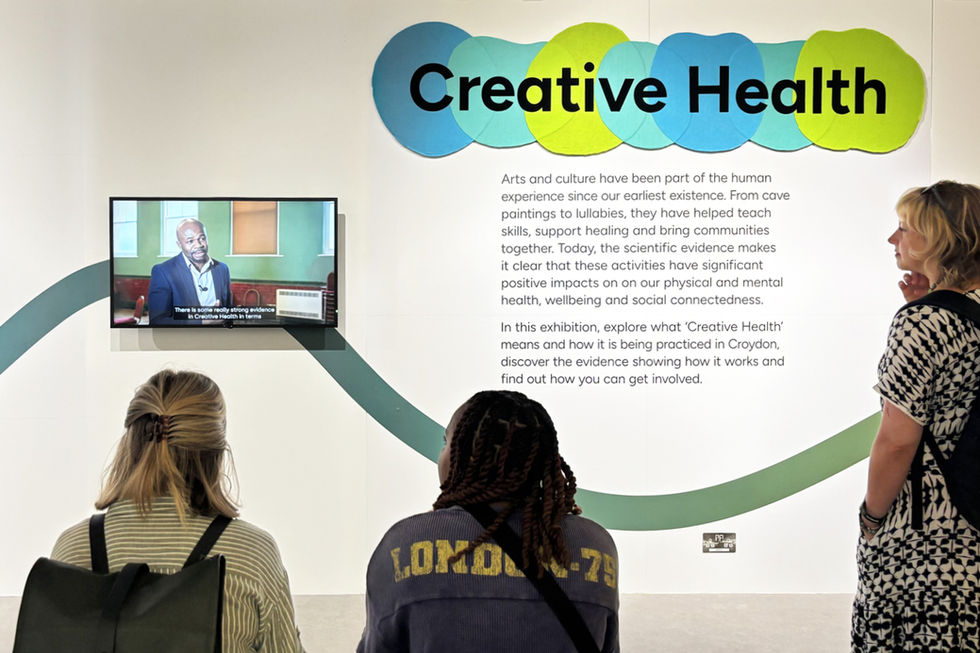 Creative Health exhibition at Museum of Croydon