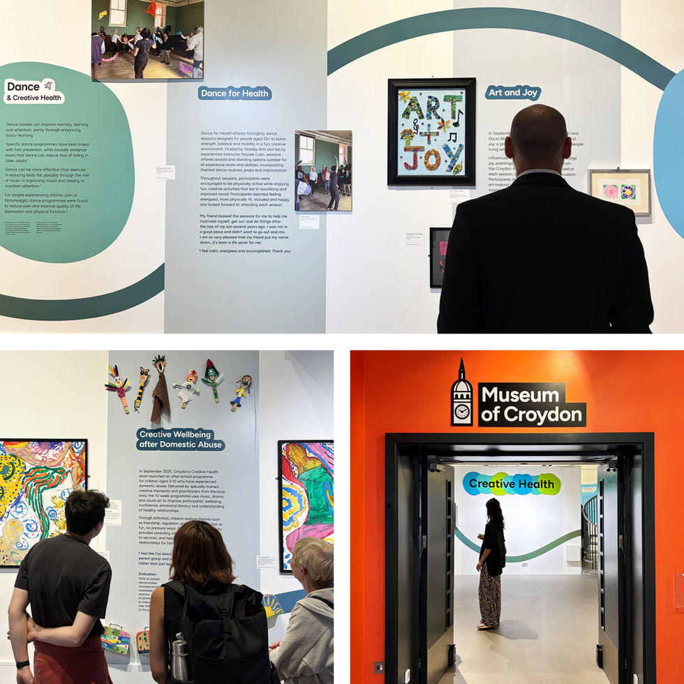 Creative Health exhibition at Museum of Croydon