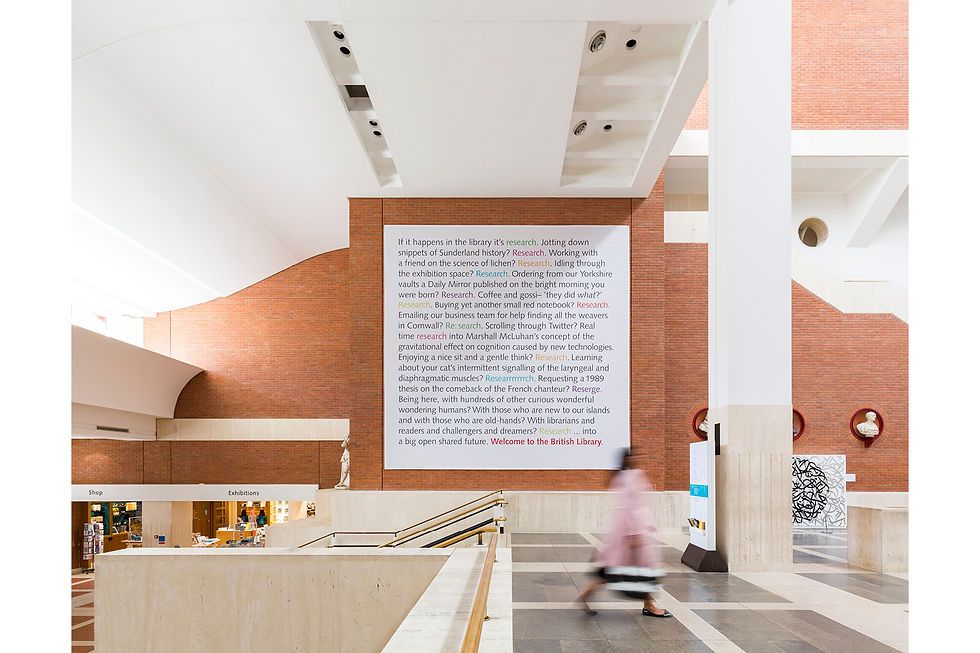 The British Library, photographed for The Poetry Of It All, by Murray Scott