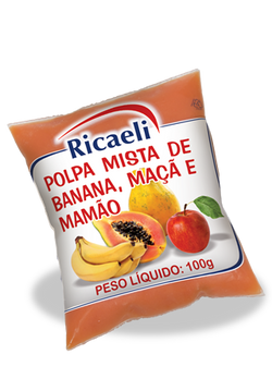 Banana, Mamão e Maça 100g