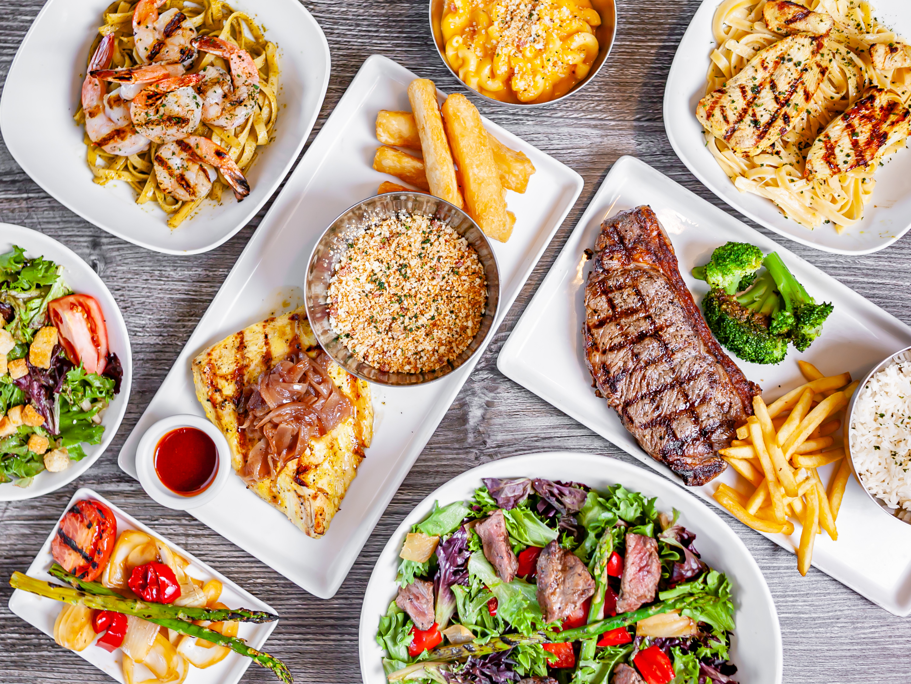Arranged Food and Objects
