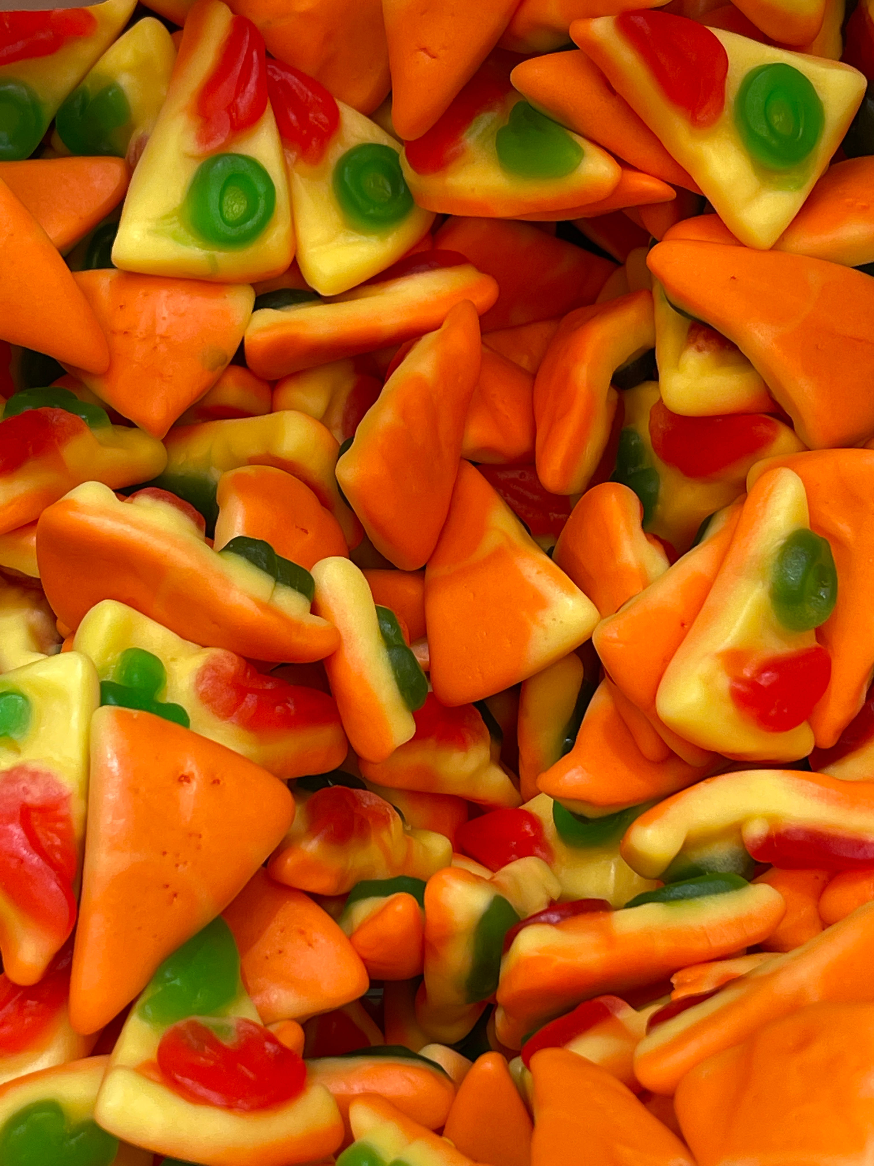 Pizza shaped Gummies made by vidal