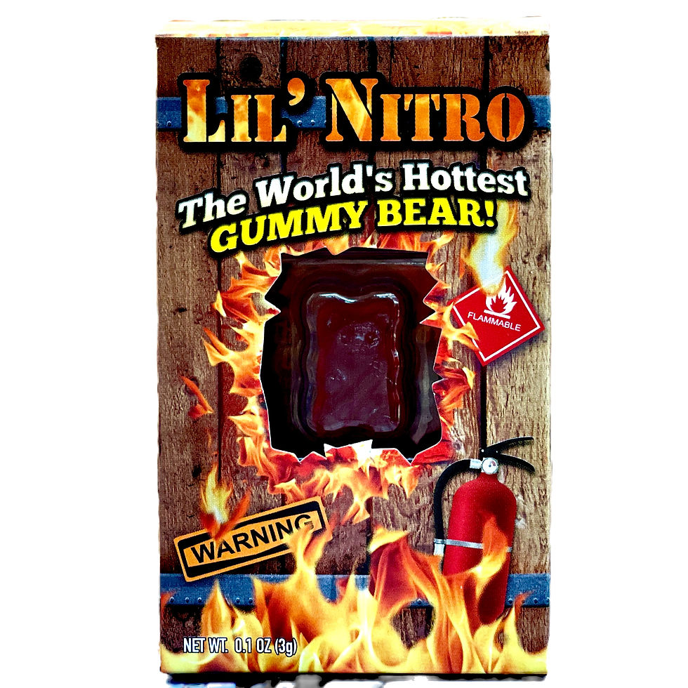 Thumbnail: Front View of lil Nitro gummy bear