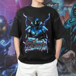Superhero DC Comics universe Blue Beetle T Shirt 1
