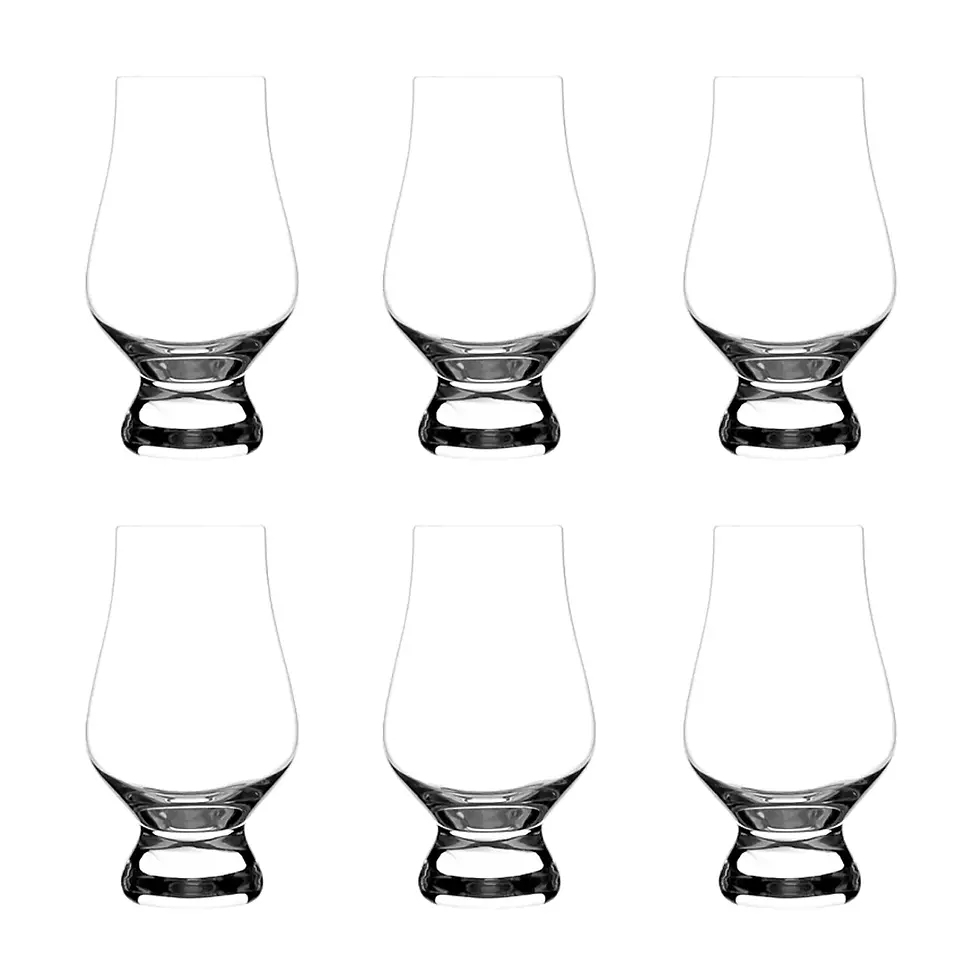 Miniature : Pack de 6 verres Glencairn en forme de tulipe idéal pour déguster des bons whiskies et tout autre spiritueux.