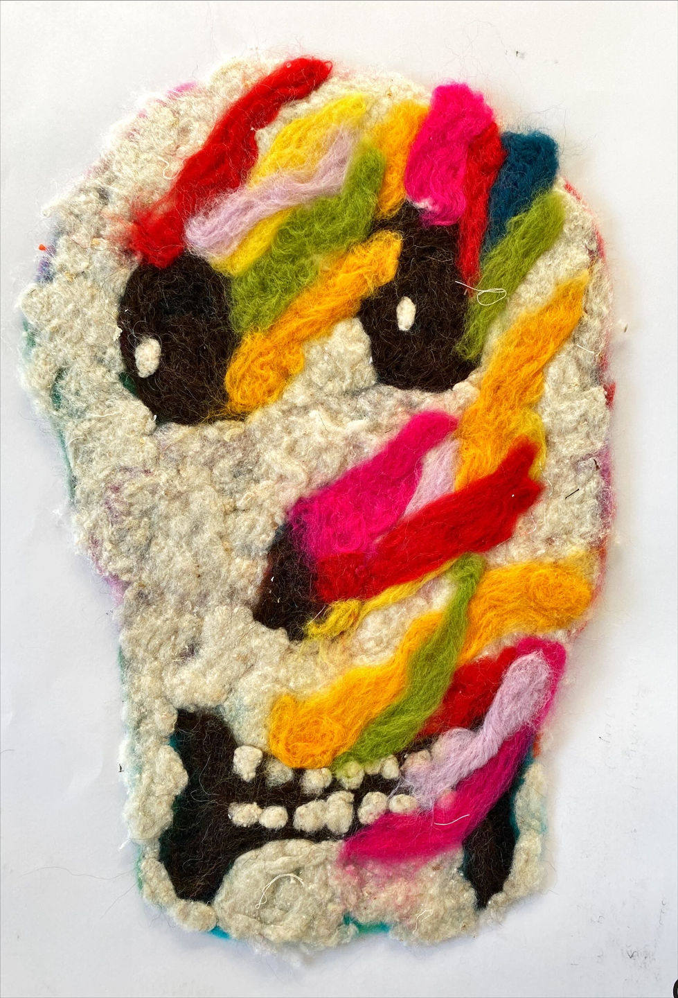 Wet Felting Skull