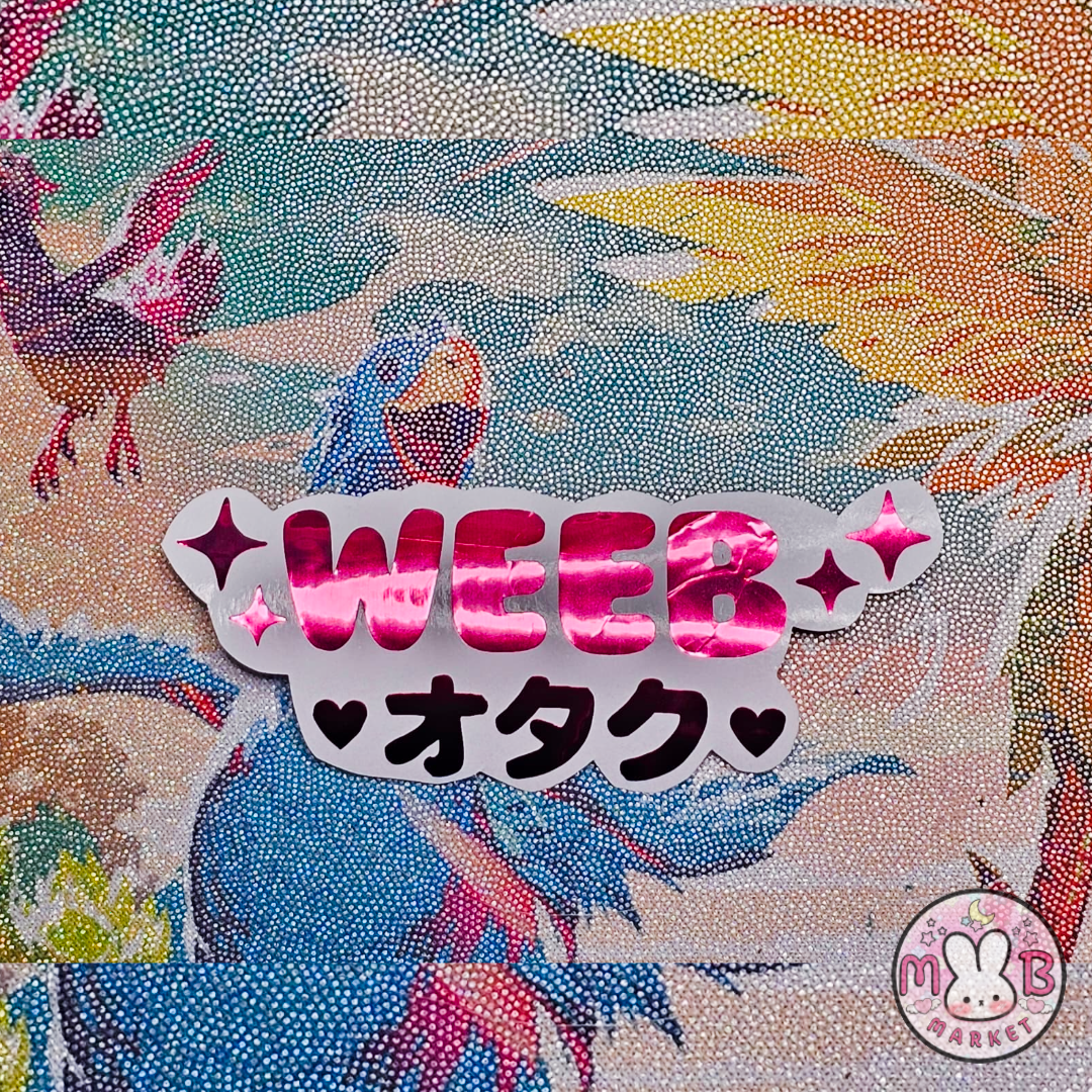 UWU WEEB Waterproof Vinyl Decal | Cute Otaku Sticker | Kawaii Anime Lover Vibes