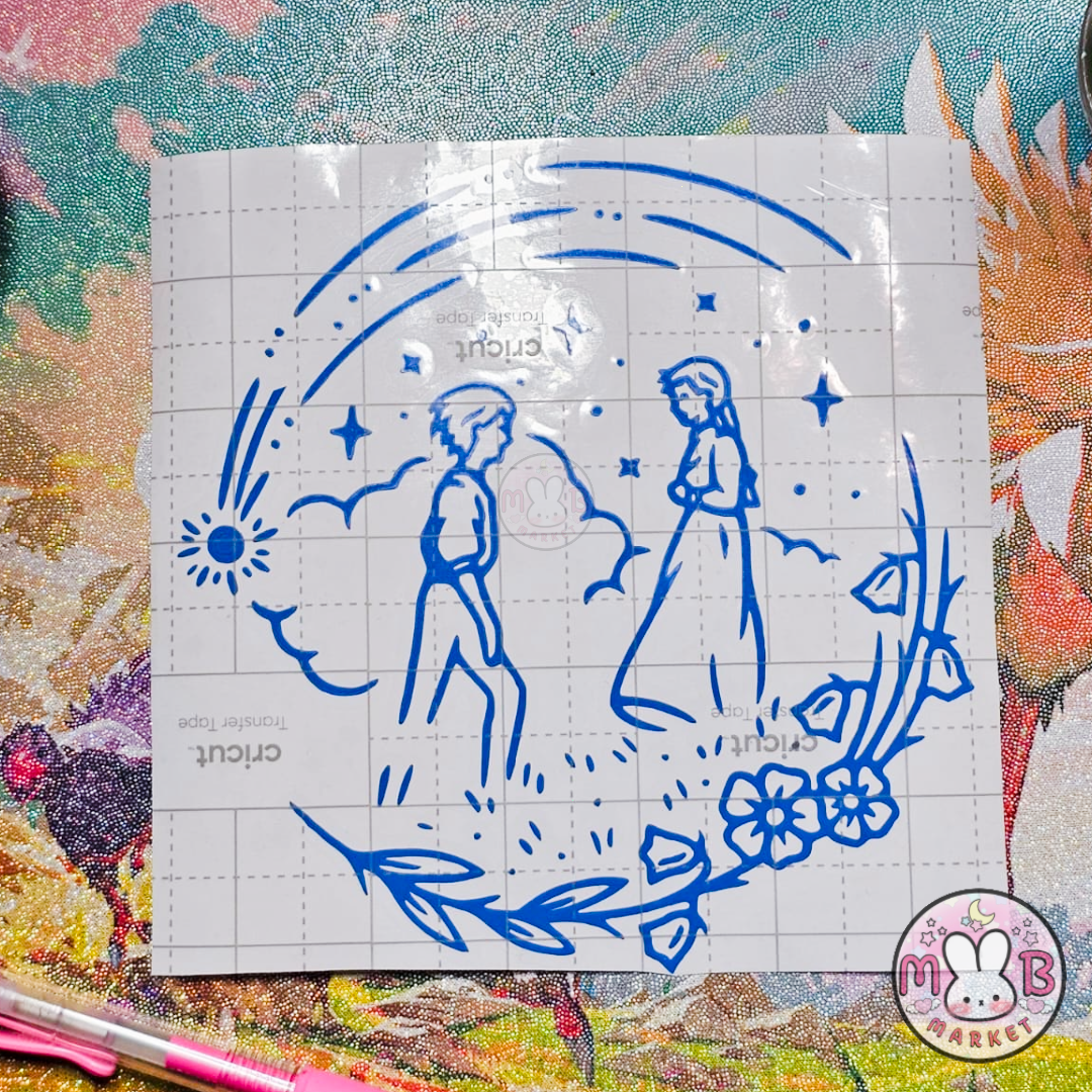 Wizard and Girl Vinyl Decal | Howl Sophie | Howl's Moving Castle