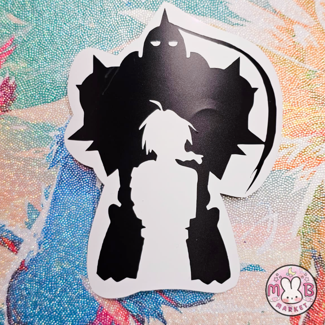 Alchemy Brothers Silhouette | FMA Brotherhood | Ed and Al