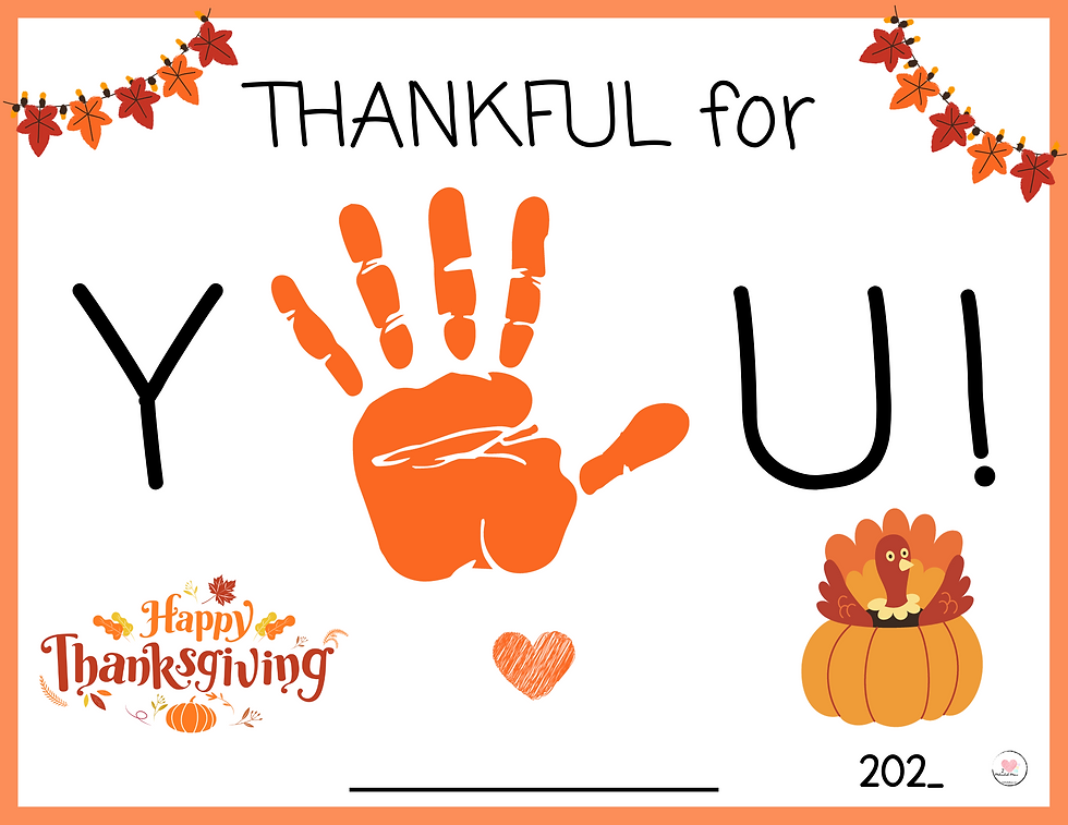 Thumbnail: Thanksgiving Keepsakes, Handprint Art