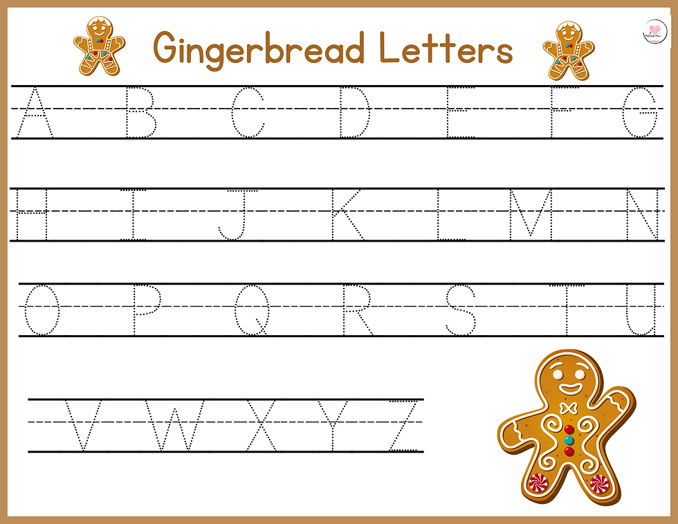 Thumbnail: Holiday Gingerbread Sensory Bin, Math, Literacy