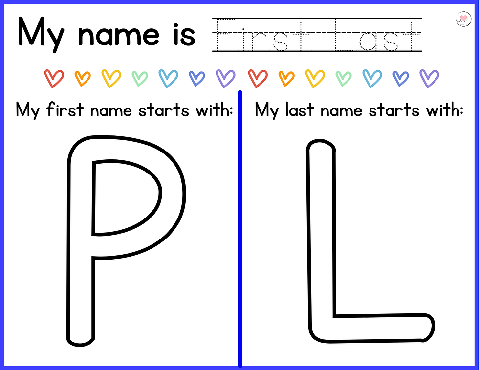 Thumbnail: Editable First & Last Name Busy Book
