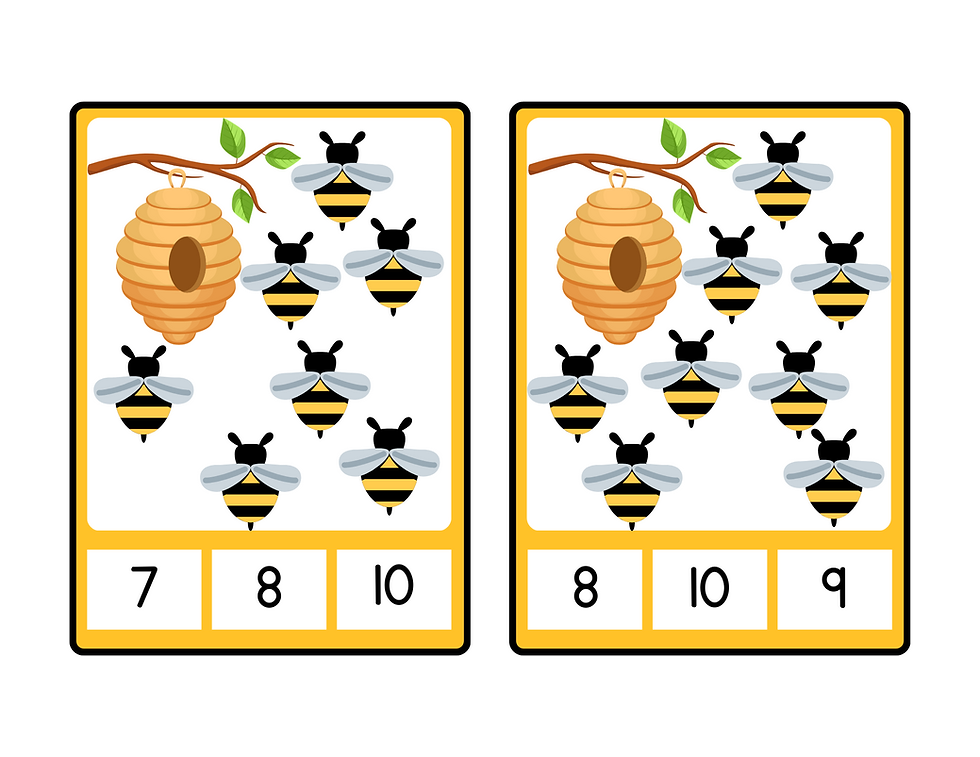 Thumbnail: Bee Math Activities, Insect Center
