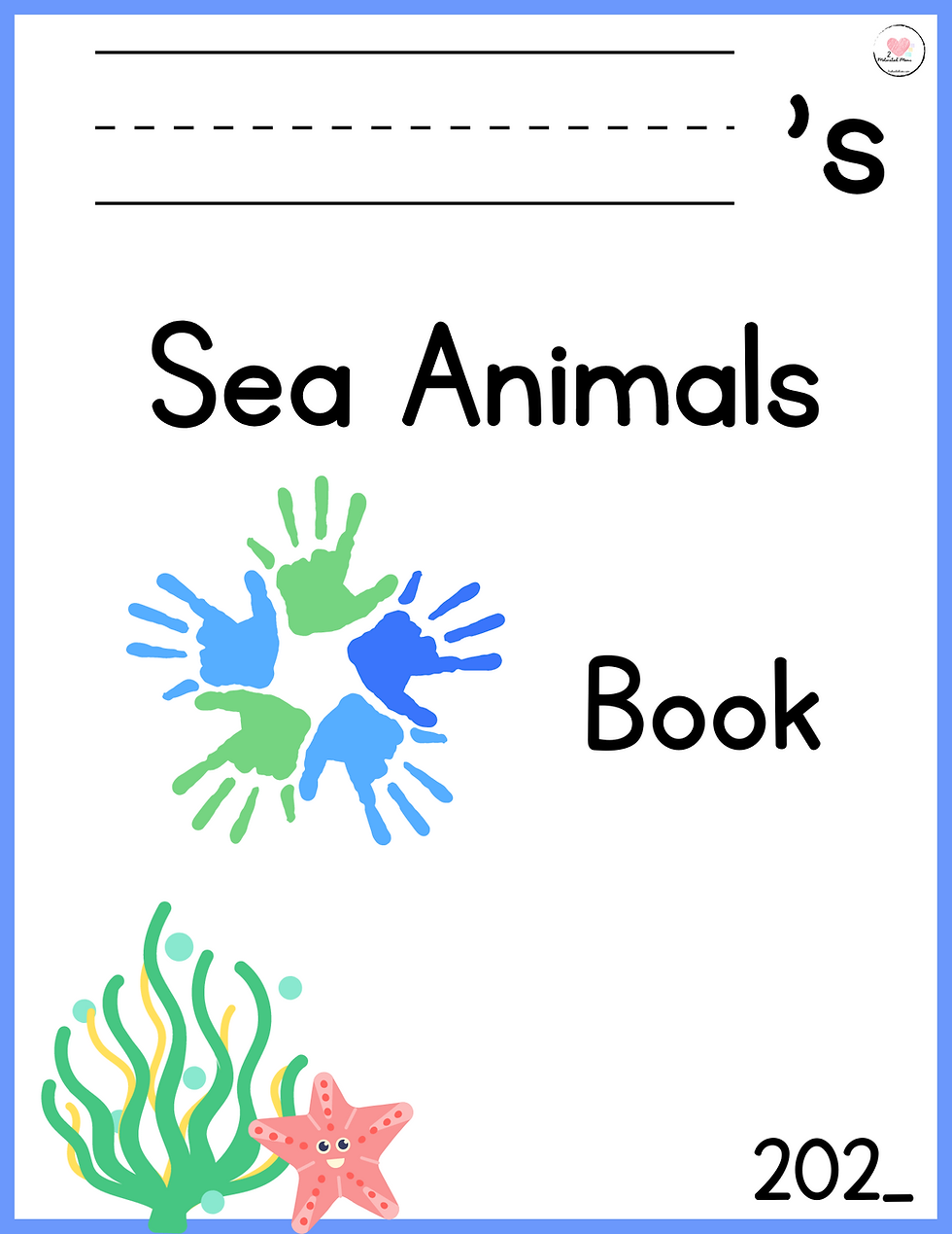 Thumbnail: Ocean Animals Handprint Book