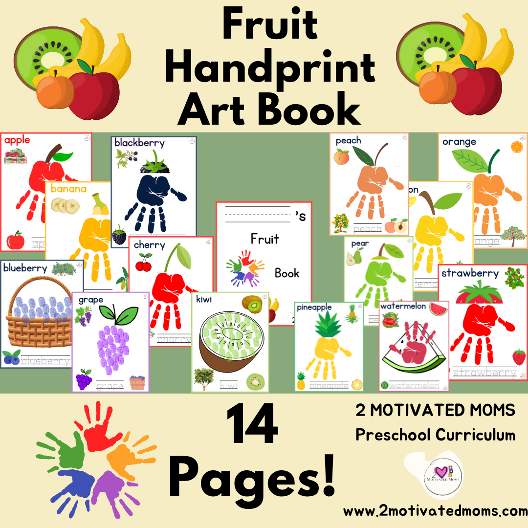 Fruit Handprint Art Book, Nutrition