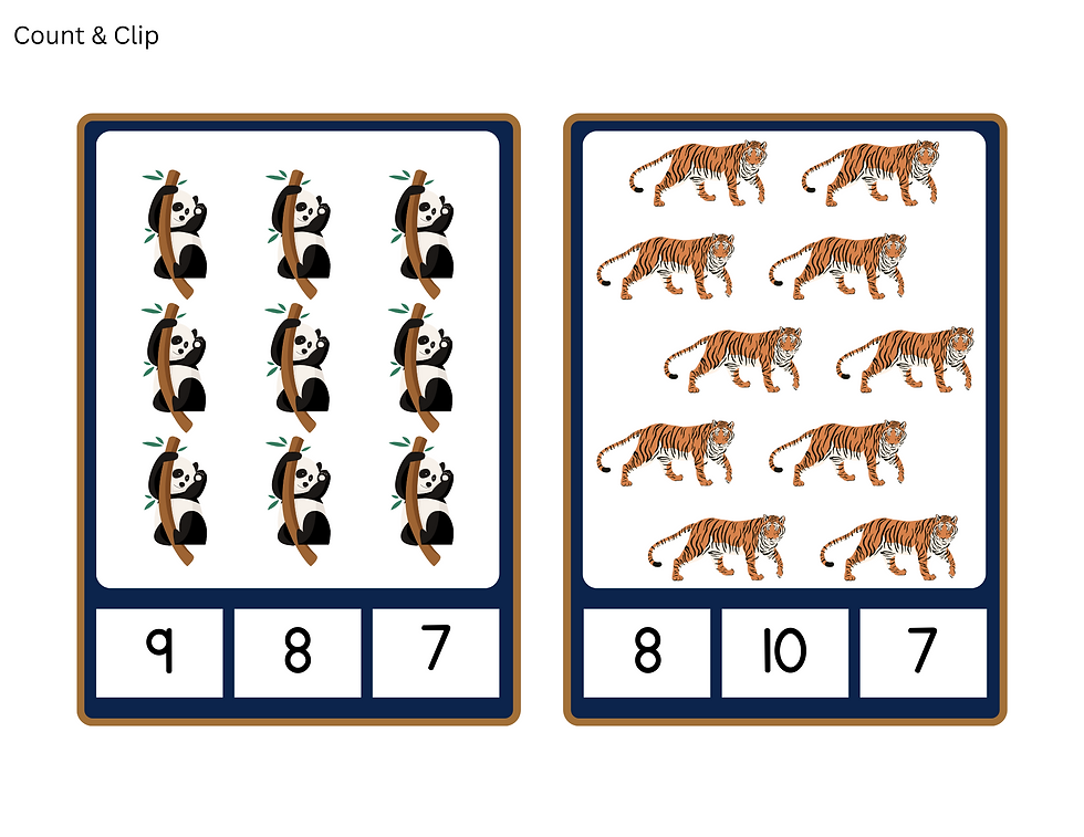 Thumbnail: Zoo Math Activities, Centers