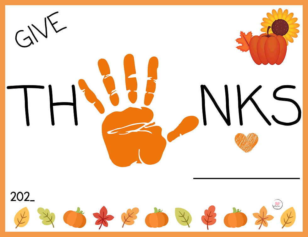 Thumbnail: Thanksgiving Keepsakes, Handprint Art