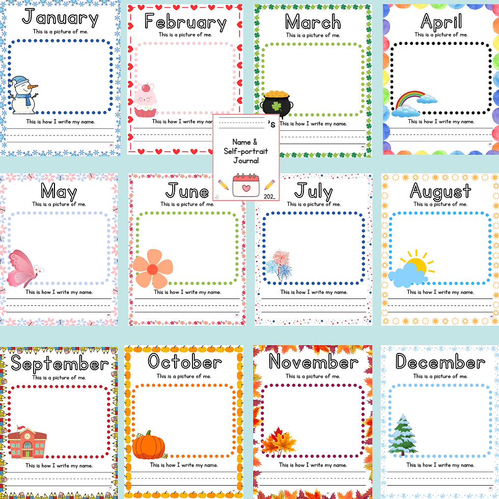 Thumbnail: Monthly Name & Self-Portrait Journal