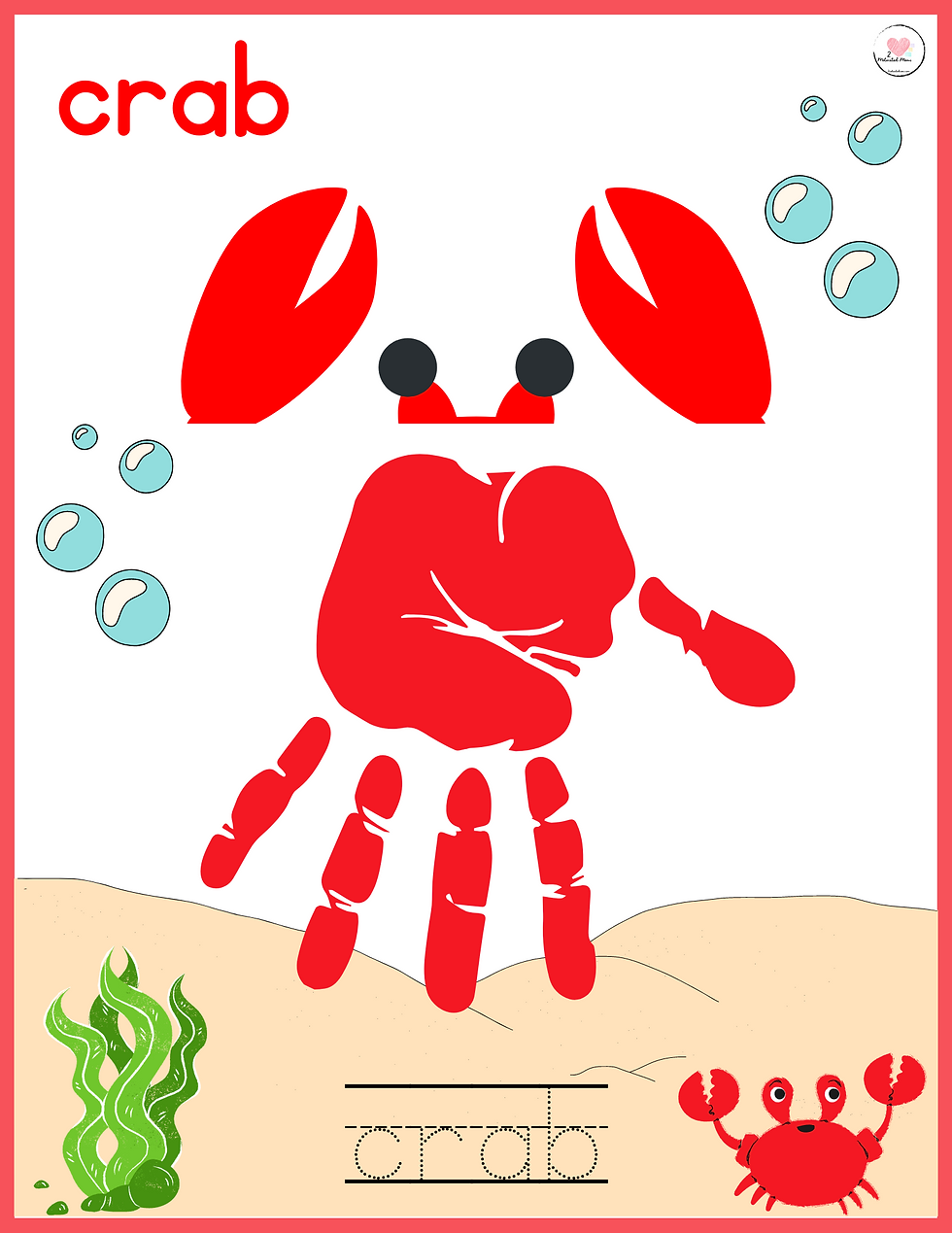 Thumbnail: Ocean Animals Handprint Book