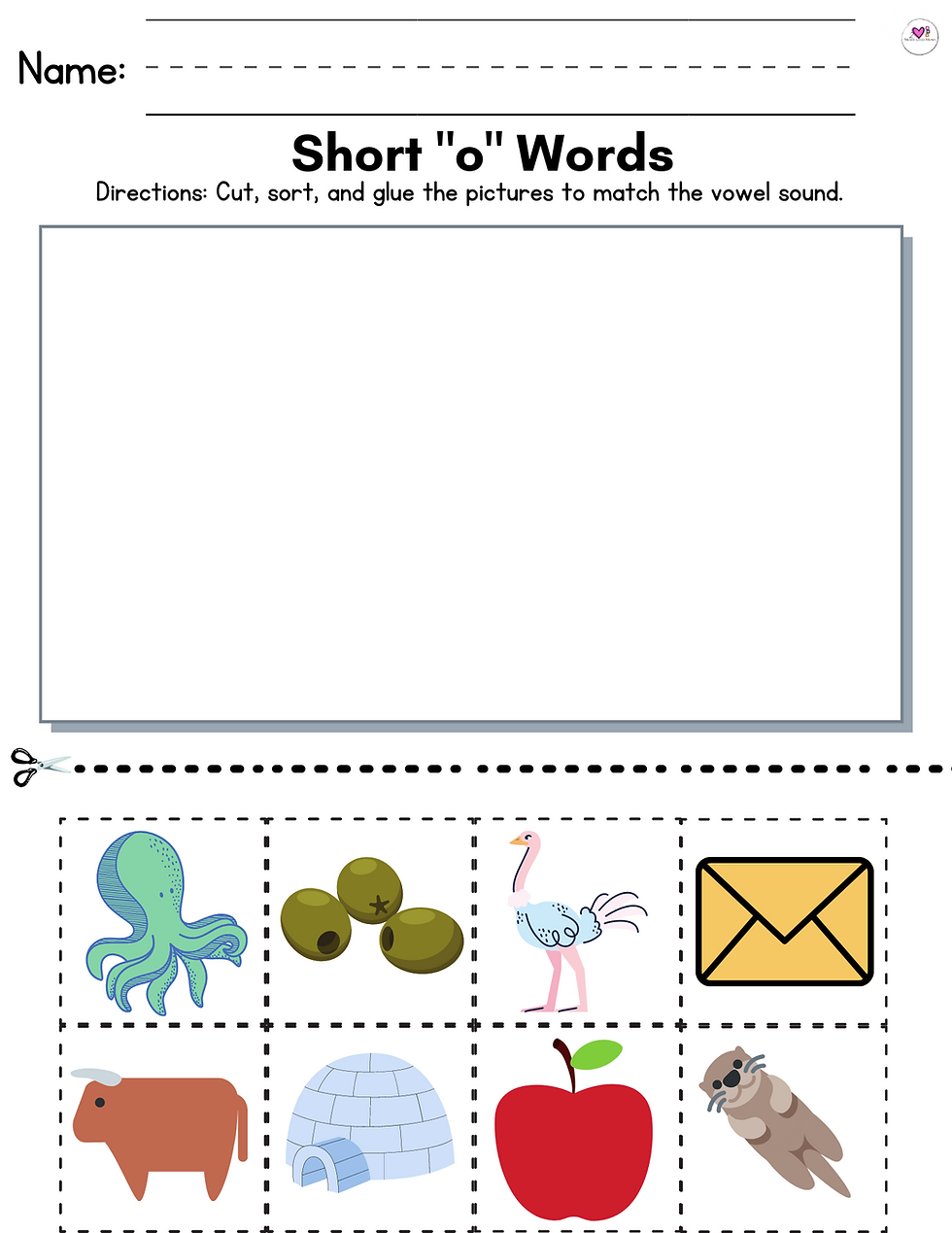 Thumbnail: Beginning Short & Long Vowel Practice Pages