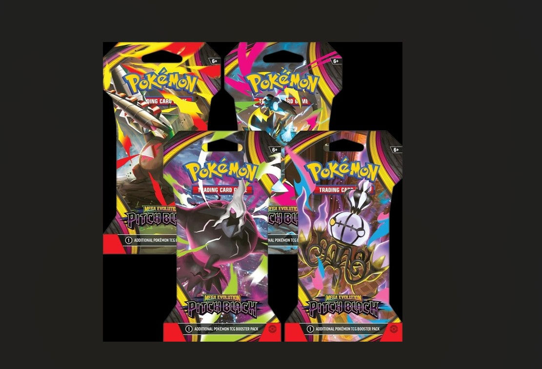 Pokemon- TCG- Mega Evolution Pitch Black Sleeved Booster Pack