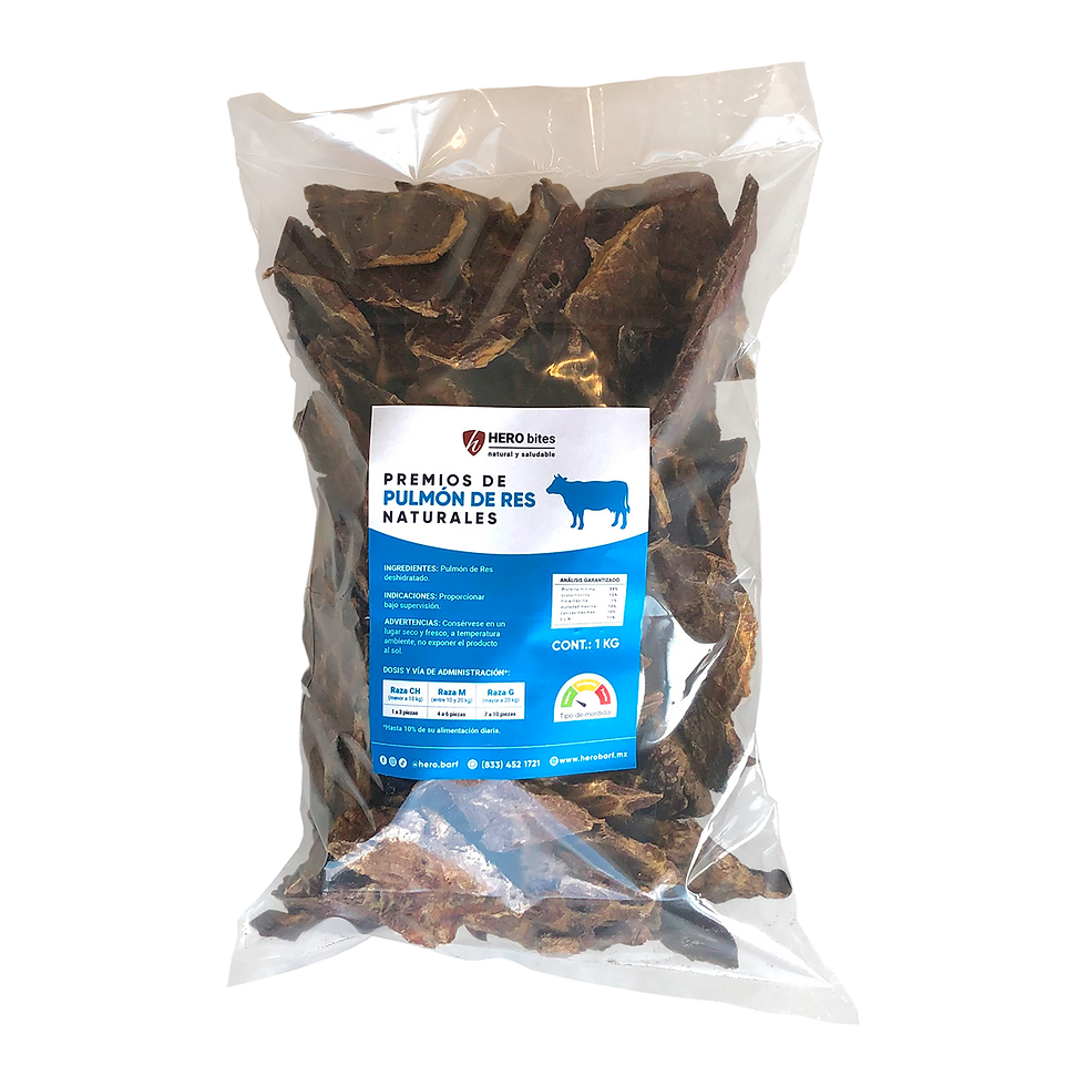 HERO bites Pulmón de res 1kg