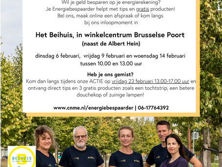 Energie besparen? Kom voor tips naar het BeiHuis!