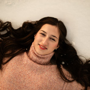 Snow Day Senior Photos