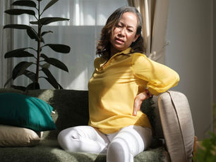 woman with back pain
