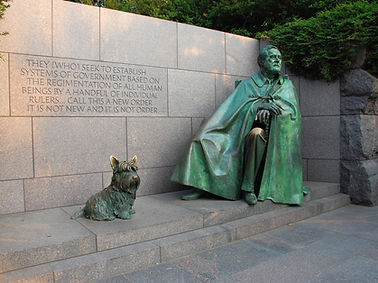 Franklin D. Roosevelt Memorial in Washington, DC, USA