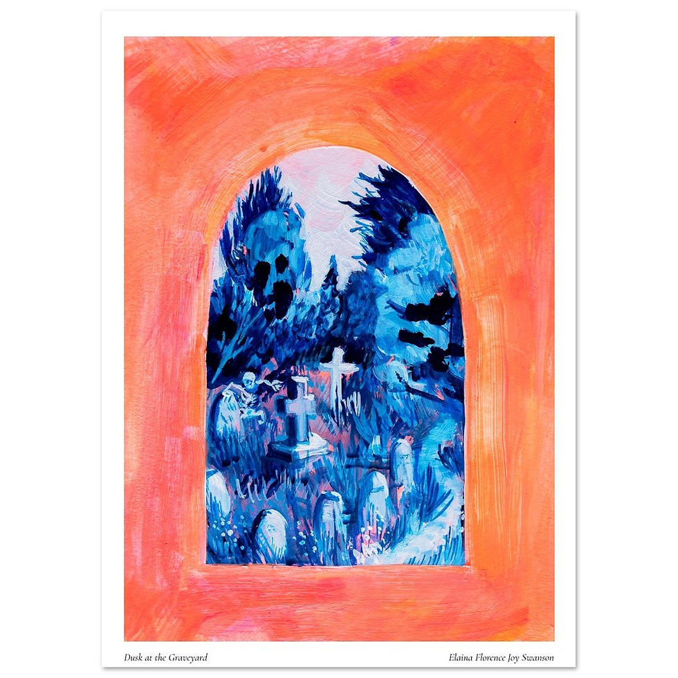 "Dusk at the Graveyard" Wall Art Elaina Florence Joy Swanson
