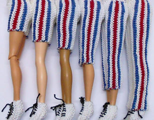 Barbie Olympic Sportswear clothing knitting pattern...