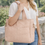 Thumbnail: Functional Tote Bag - Rose Beige