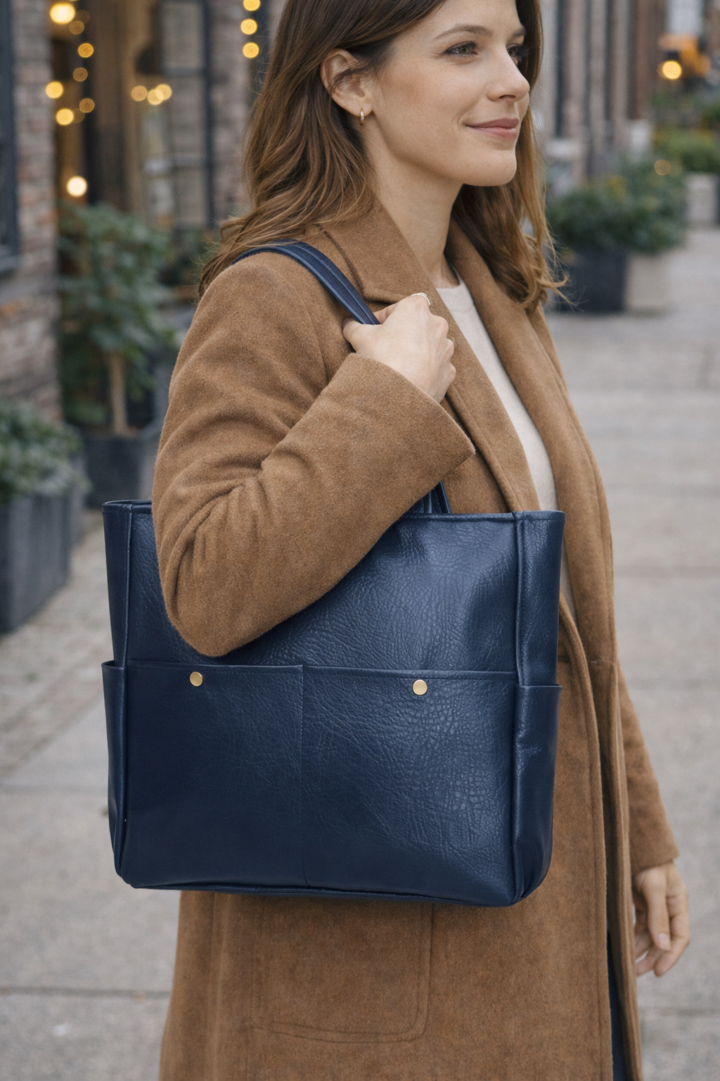 Functional Tote Bag - Navy