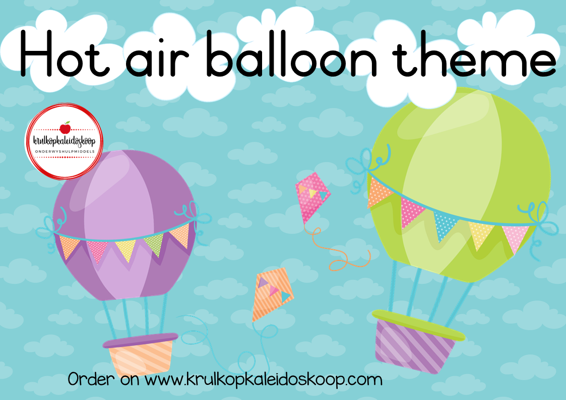 Hot air balloon theme - Digital