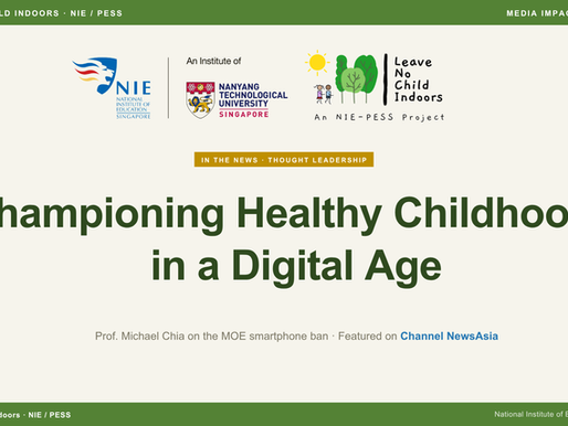 Prof Chia Advocates for Healthy Childhoods in a Digital Age