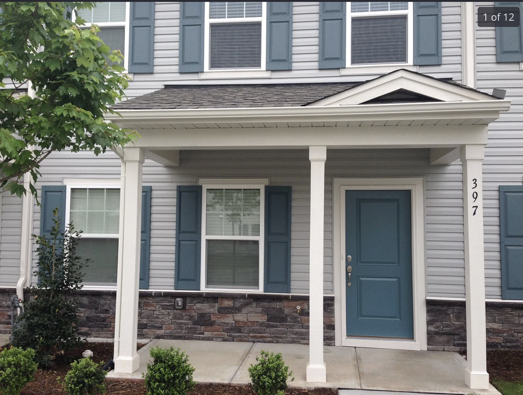 397 Shakespeare Drive — front of townhome