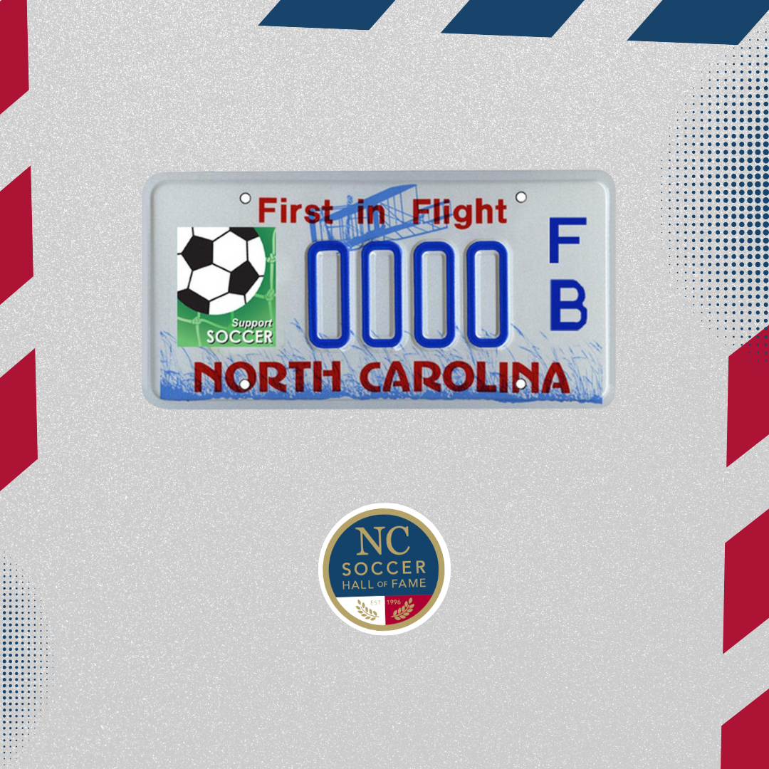 Support Soccer in North Carolina license plate