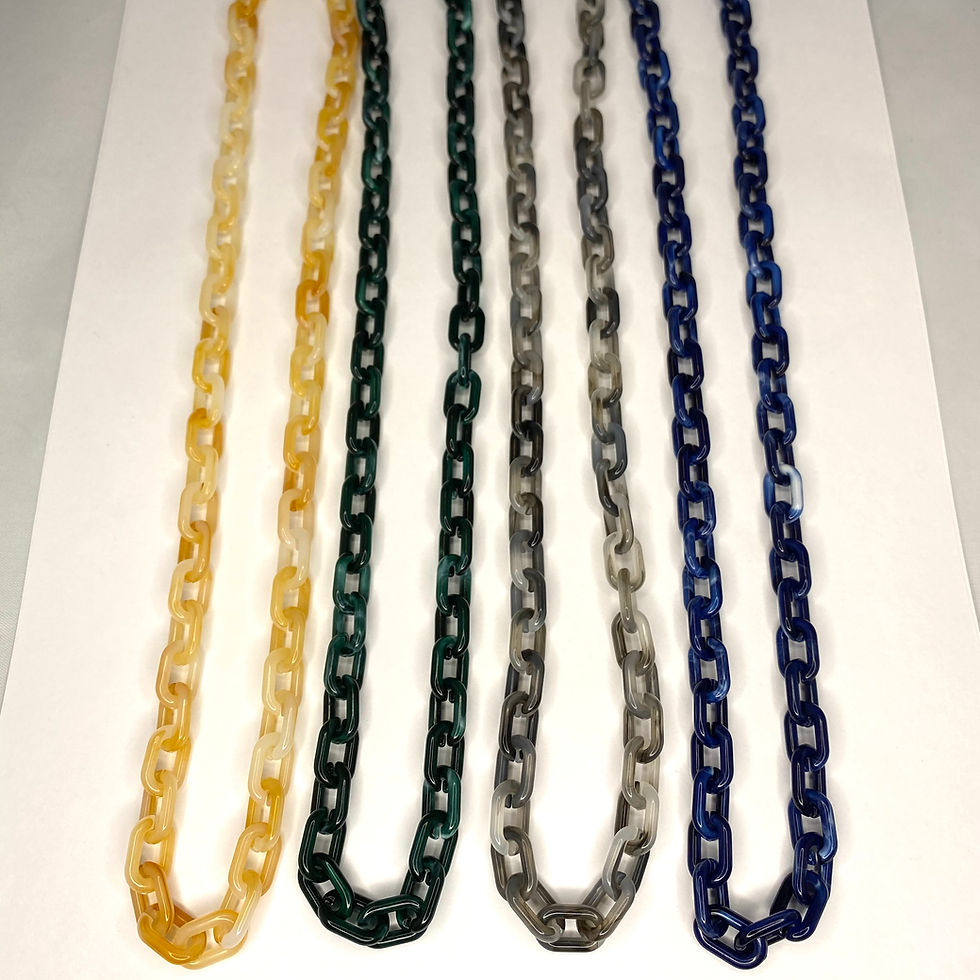 Thumbnail: Long Acrylic Chain Necklaces